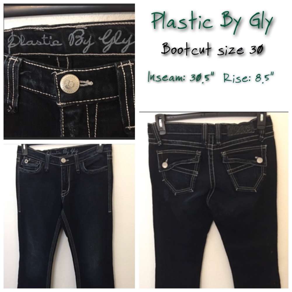 Plastic By Gly- Bootcut-size 30
